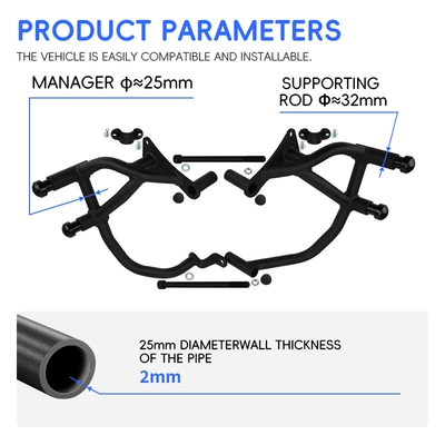 450NK protective stunt bars, motorcycle – Motorcycle bumper