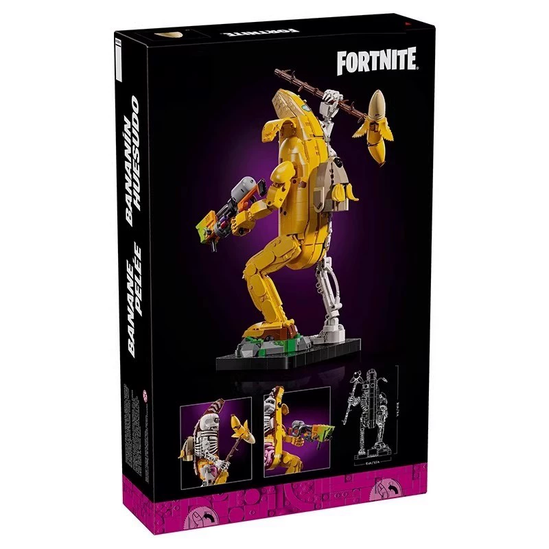 Конструктор (Fortnite) Peely Bone, 1 414 деталей, собранная фигурка 38×26×7 см