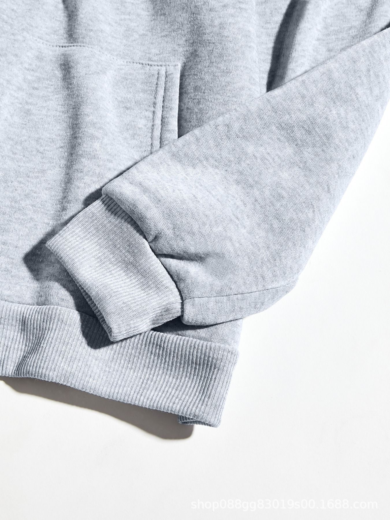 Women's hoodie plain color letter hoodie Oversized_voghion.com