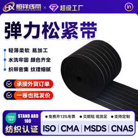 8cm弹力尼龙梭织松紧带运动健身辅材绷带加压防撕裂针织带松紧带