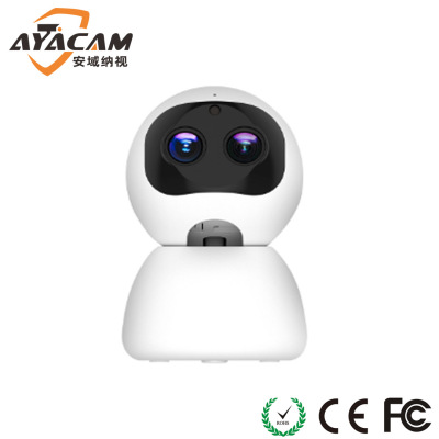 双目200万carecam牵心人形追踪网络摄像机监控人脸识别wifi摄像头|ms