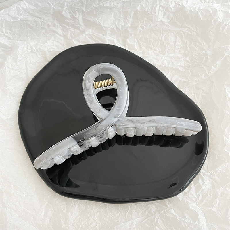 Gran clip de tiburón esmerilado acrílico simple horquilla tocado volumen gran horquilla de alto grado accesorios para el cabello al por mayor