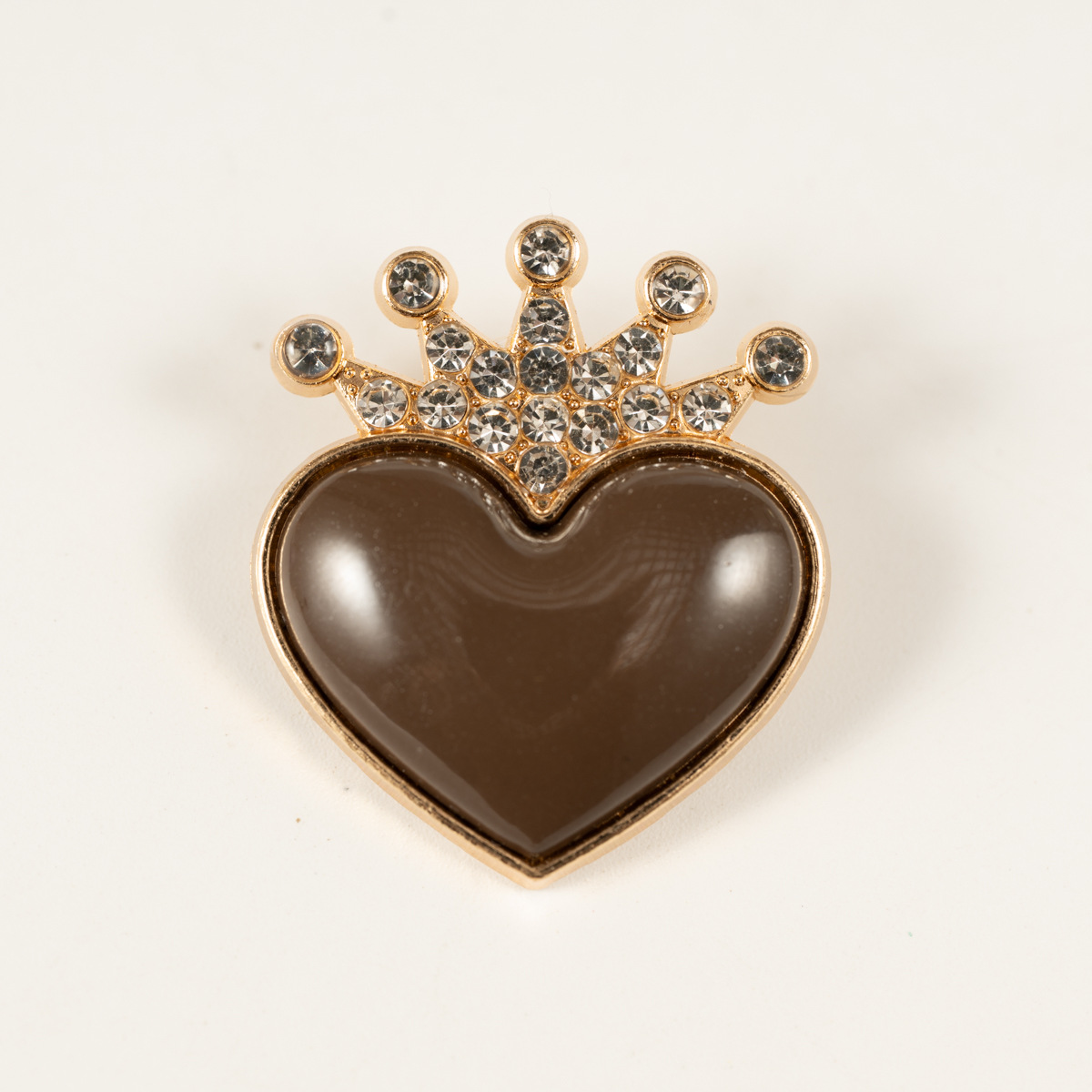 Broche haut de gamme en alliage de zinc, neuve et transfrontalière, en forme de cœur, pour vêtements, chapeaux, chaussettes et accessoires (vente en gros)._voghion.com