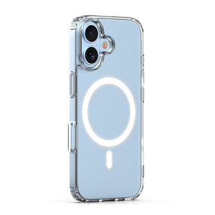 Чехол для телефона Apple iPhone 15 Plus с четырехугольной противоударной подушкой безопасности, большим отверстием, магнитным креплением из акрила и TPU