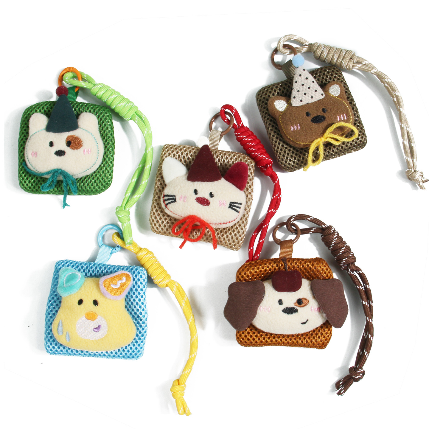 New Cute Cartoon Plush Mosquito Repellent Bag, Portable Mini Headphone Bag for Students, Multifunctional Bag Pendant, Small Gift