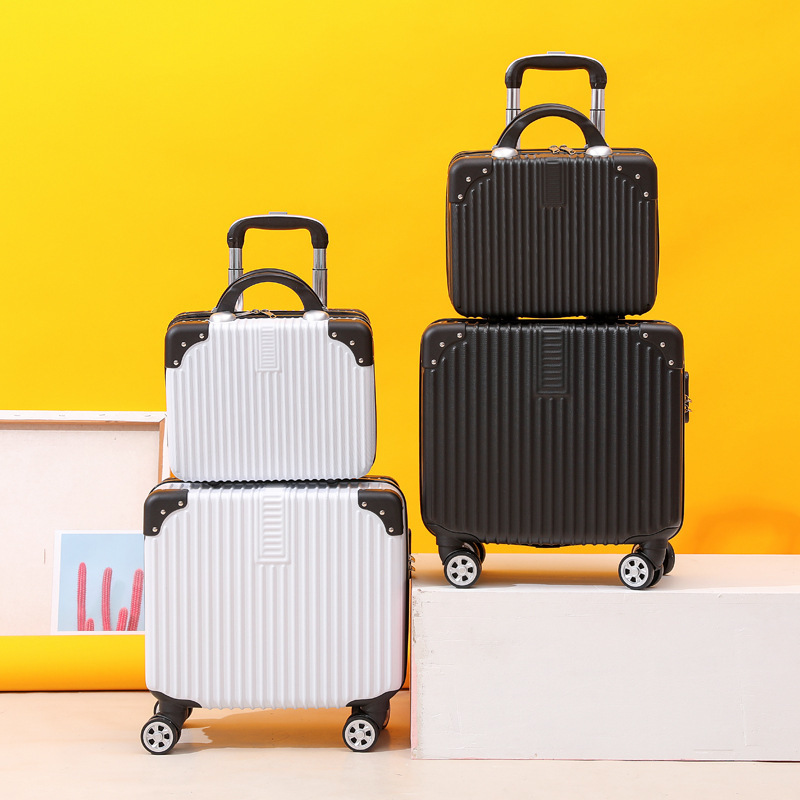 18 inch luggage case women's small lightweight trolley case 16 inch small size suit boarding box password box wholesale custom