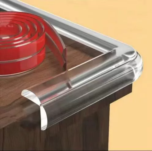 Прозрачная стойка к столкновению утолщенная самоклеящаяся защитная полоска для стены, нано односторонняя задняя резина угловой столовый угол, защитная полоска для детей