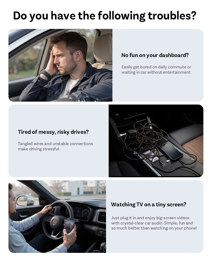 Cross-Border Wired to Wireless Carplay Box Android Auto Car-Machine Interconnection Module Carplay Box