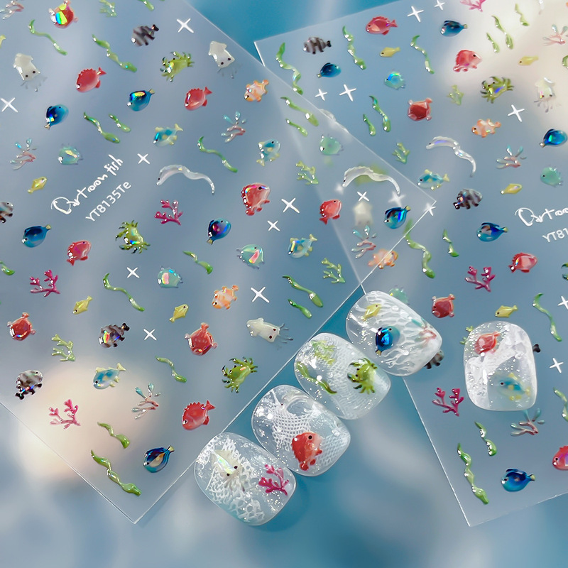 Ant Pattern Nail Art Stickers Underwater World Nail Art Stickers Small Fish Seaweed Source Factory Nail Art Decorations Wholesale Yt8135 Ant Pattern Nail Art Stickers Underwater World Nail Art Stickers Small Fish Seaweed Source Factory Nail Art Decorations Wholesale Yt8135