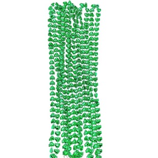 European and American Cross-border Hot Sale St. Patrick's Day Necklace Irish Festival Necklace Shamrock Party Bead Chain