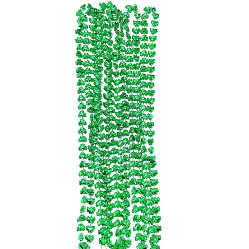 Европейская и американская трансграничная горячая Распродажа ожерелье ко Дню Святого Патрика ирландское фестивальное ожерелье трилистник вечерние цепочка из бусин