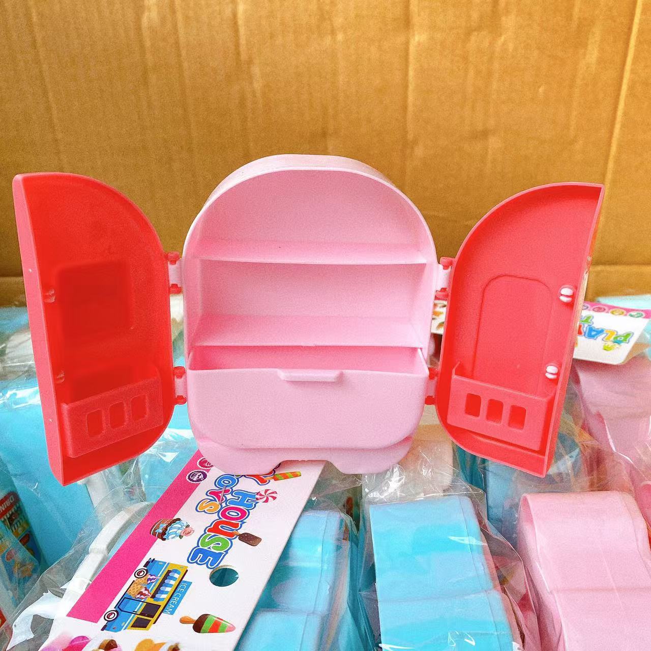 Puzzle infantil juguetes para niñas mini refrigerador de doble puerta simulación de pequeños electrodomésticos regalos premios 2 lotes
