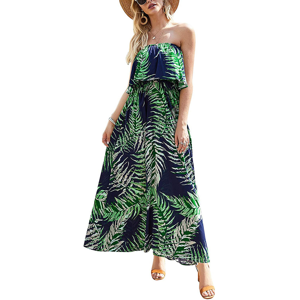2024 Europa und USA Frühling und Sommer Neues Damenkleid mit Print, Ärmellos, Freizeitkleid für den Strand – Detail 11