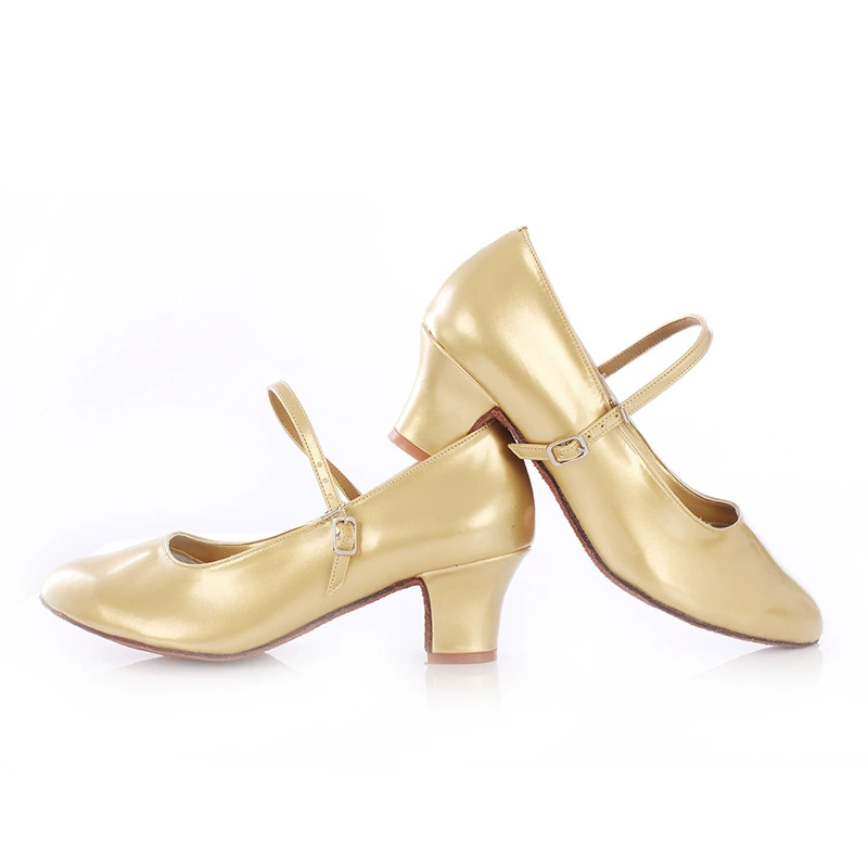 Женские танцевальные туфли ethnic для начинающих с rough heels, современные танцевальные туфли, мягкая подошва квадрат, дружеские танцевальные туфли