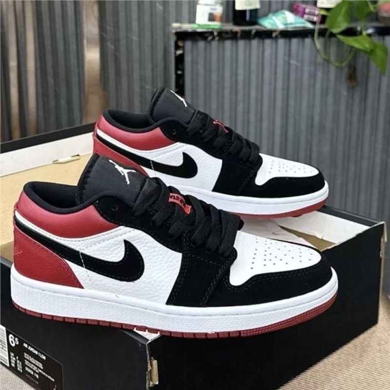 人気の AJ1 黒と紫のつま先ロートップ多用途イン男性と女性のカップルカジュアルキャンパス学生トレンディなスポーツスニーカー aj|undefined