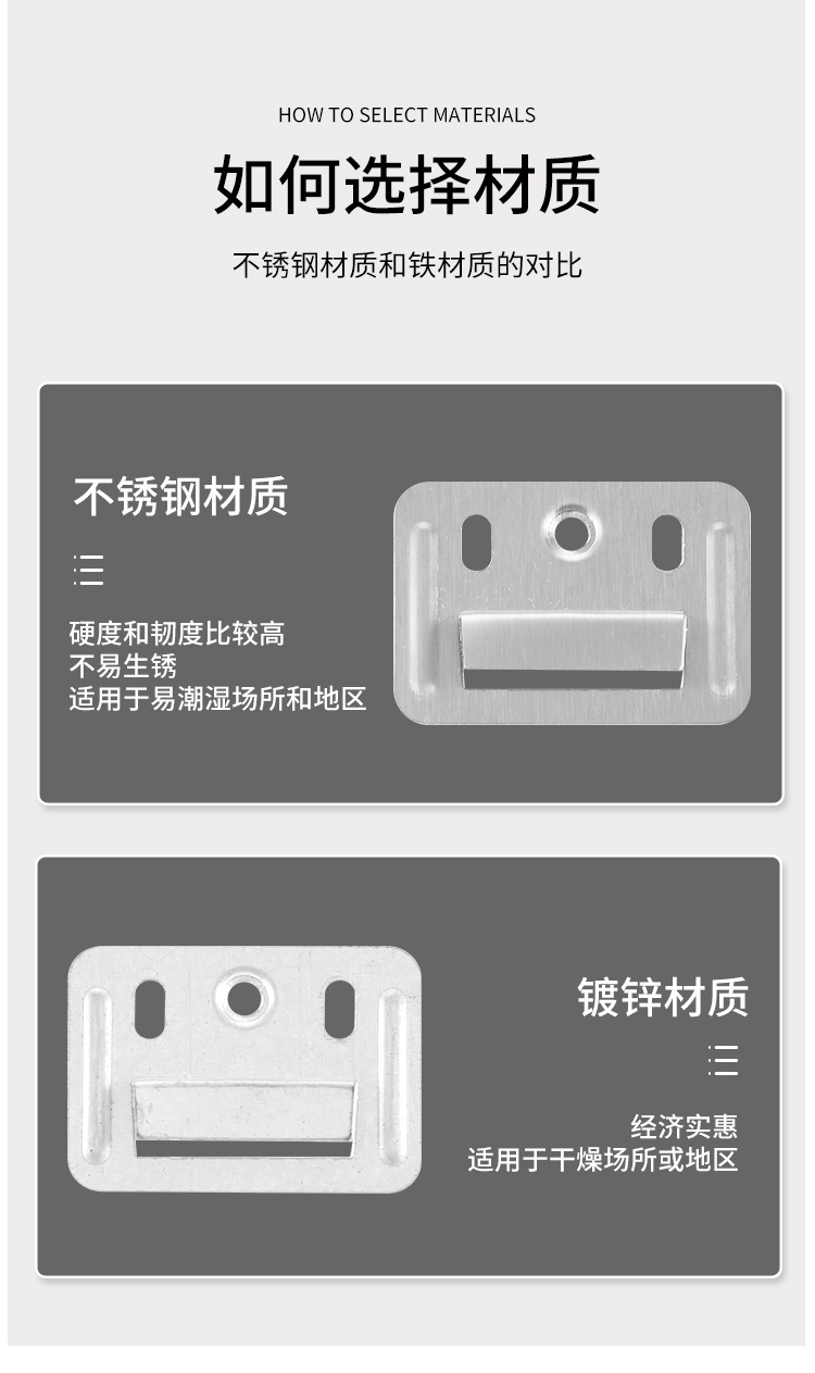 集成墙板卡扣固定卡子镀锌卡扣竹木纤维墙面板卡扣不锈钢PVC卡扣-阿里巴巴