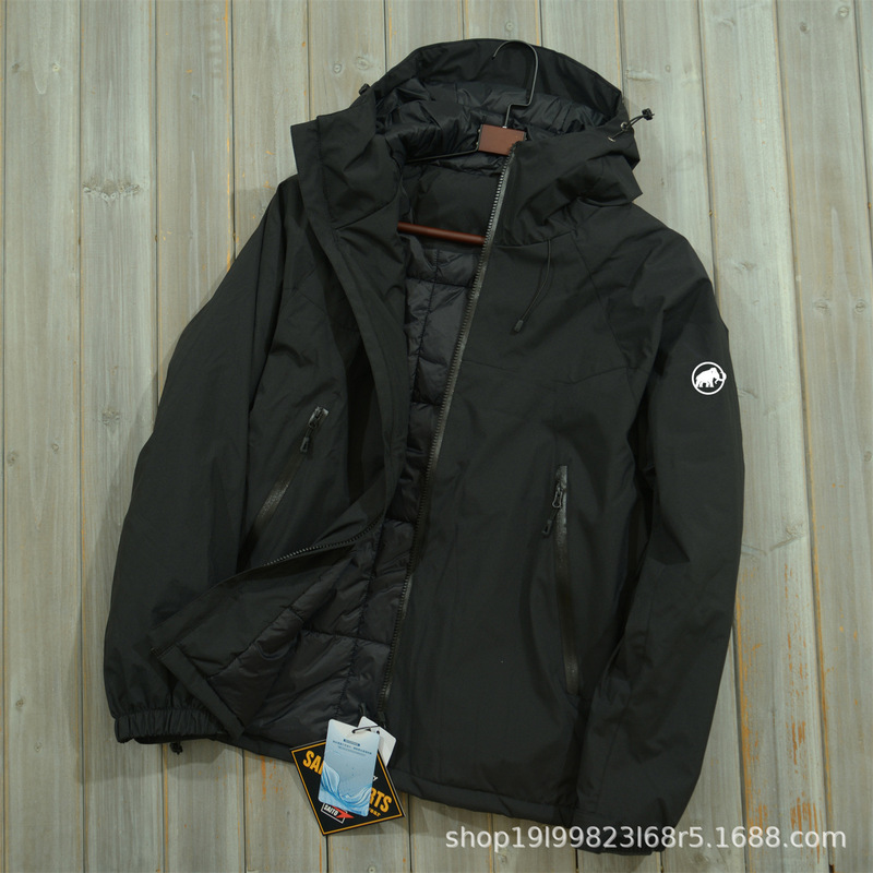 Mammut Mammoth Jacket Men's Winter New Large Size Casual Sports Thin Cotton Jacket Outdoor Windproof Breathable Hooded