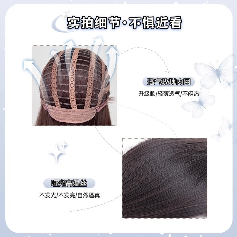 罗马卷假发女长发Lolita长卷发榛果灰棕少萝扎好双马尾假发全头套|undefined