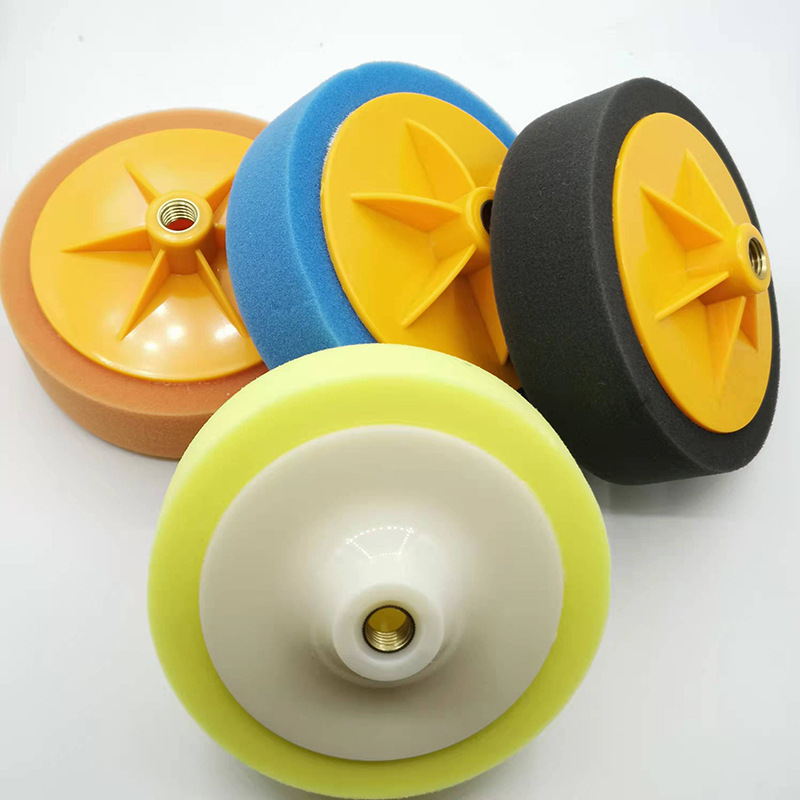 汽车美容抛光海绵轮6寸镜面还原盘粗  中  细150海绵盘M14M16