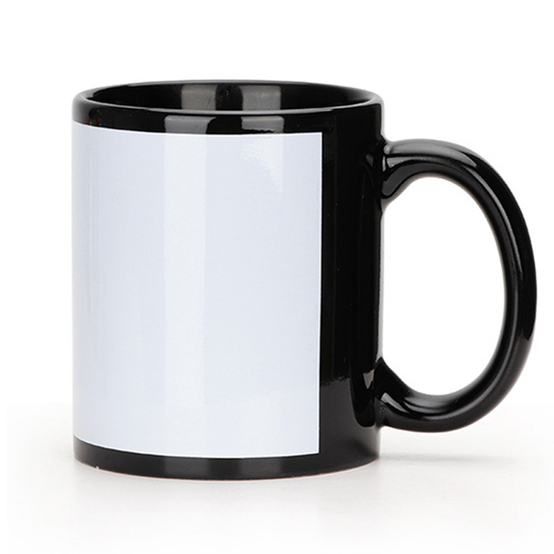 Taza cerámica luminosa al por mayor, transferencia térmica, cambia color