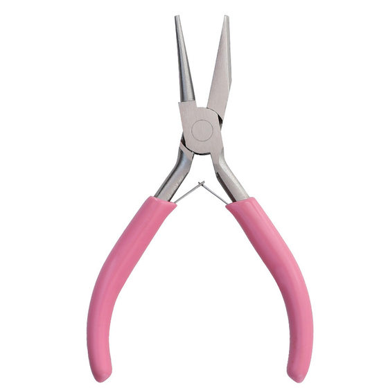 4.5-inch dark black deep pink needle rolling pliers diy handmade multi-function pliers half groove pliers 9-pin jewelry winding tool