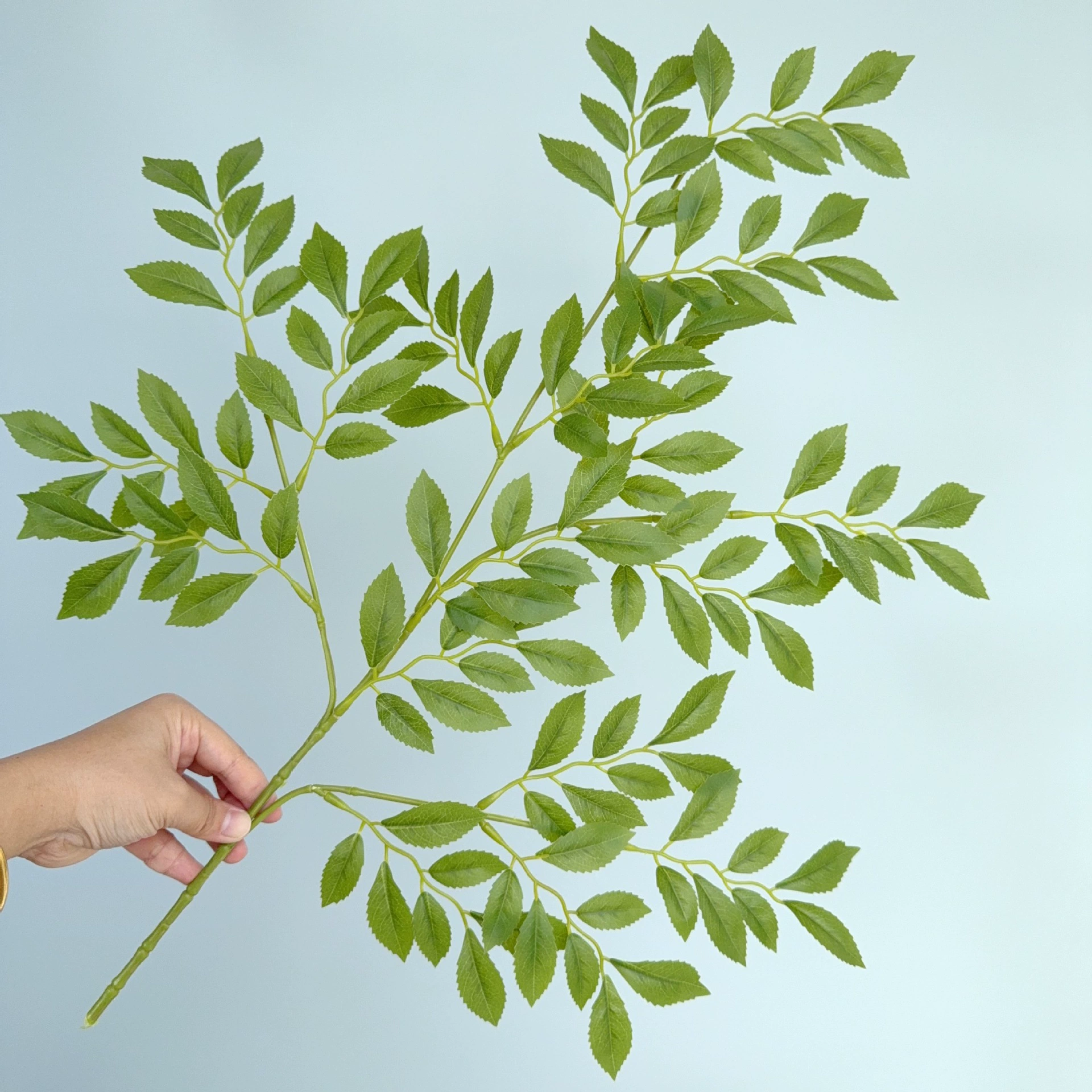 Искусственные листья низкопористого ива, листья феникса, листья камелии, искусственные ветви, зеленый ландшафтный декор для сада, декоративные элементы для деревьев в пучках, искусственные листья для ландшафтного дизайна.