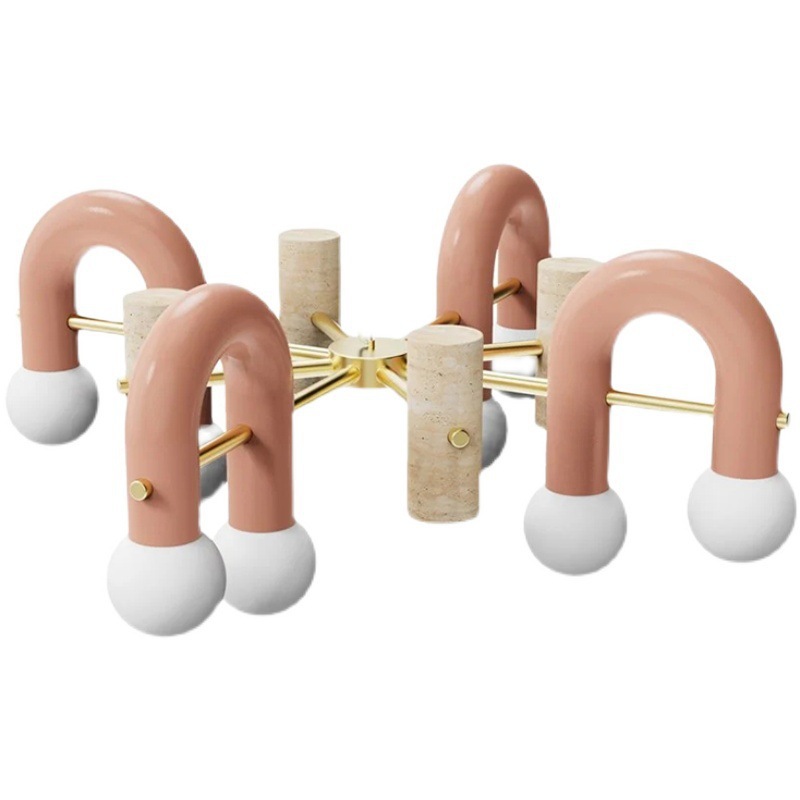 Dormitorio modelo de sala de niños arte infantil moderna forma de dragón lámpara simple U-card diseñador nórdico grúa de caballo