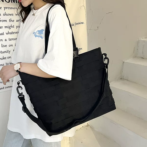 Unisex Tote Bag, Large Capacity Camouflage Oxford Cloth Shoulder Bag, Crossbody Bag, Handbag, Commuter Bag, High-Looking Shopping Bag