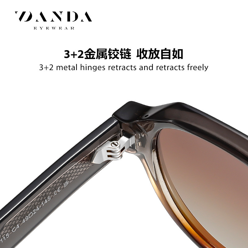 Gafas de sol de hoja al por mayor S31115 Gafas de sol de protección UV de montura redonda de moda Gafas de sol masculinas y femeninas