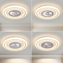 卧室灯吸顶灯现代简约led主卧灯2024年新款网红水晶书房房间灯具