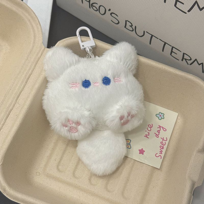 人気のかわいいぬいぐるみペンダント猫ソフトロングテールキーホルダーガールフレンドバッグペンダントアクセサリー|undefined