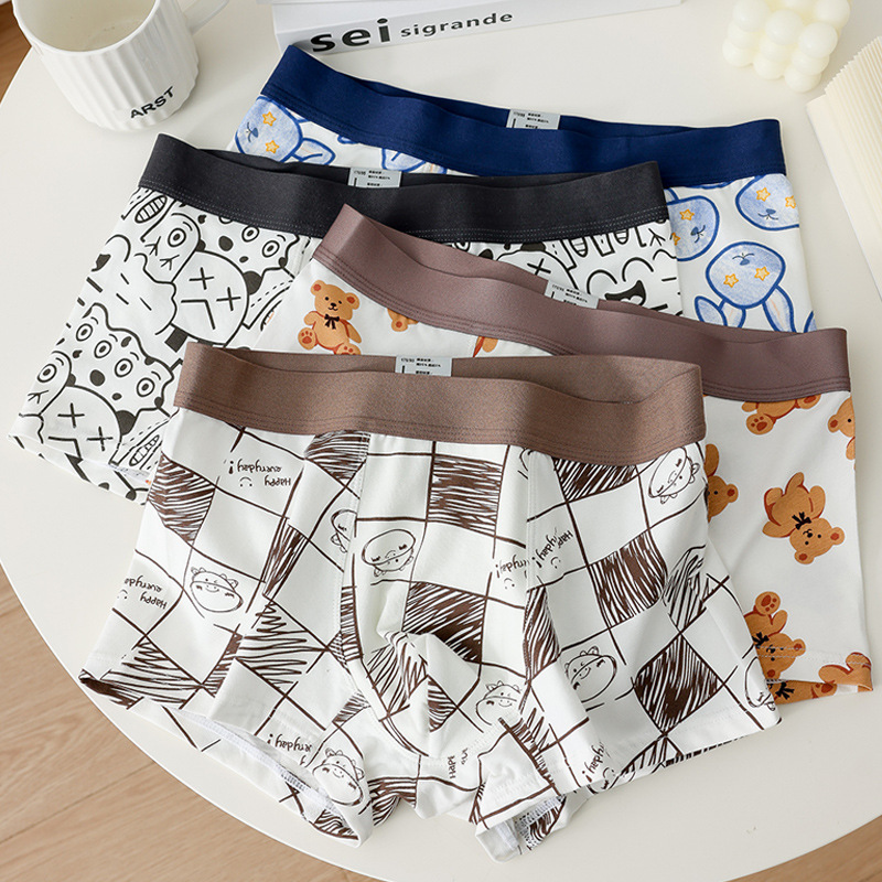 4 grid cow brown bear graffiti rabbit head