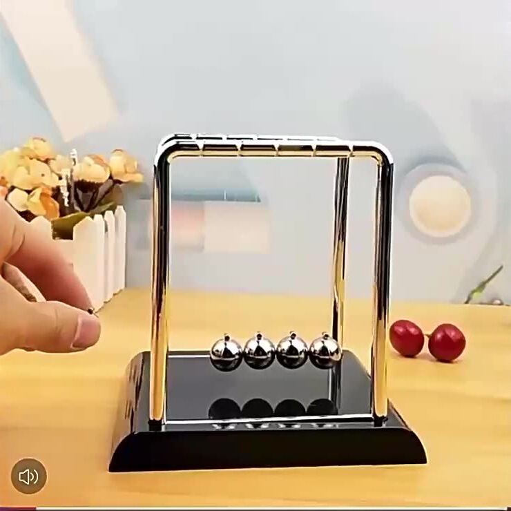 Newton's Cradle Perpetual Motion Metal Office Stress-Relief Creative Simple Home Desktop Decoration Small Ornament