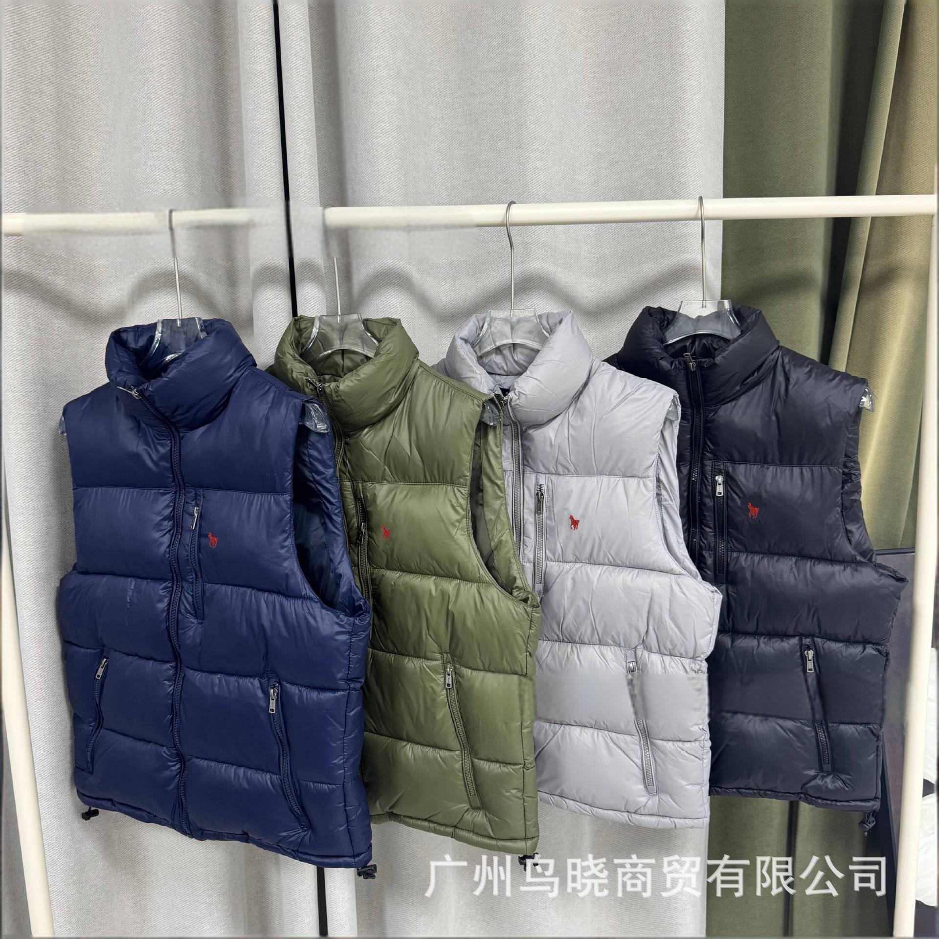 Cross-Border Foreign Trade In-Stock Rl Ralph Lauren Embroidered Logo Classic Cotton Vest European and American Street Fashion Vest for Men