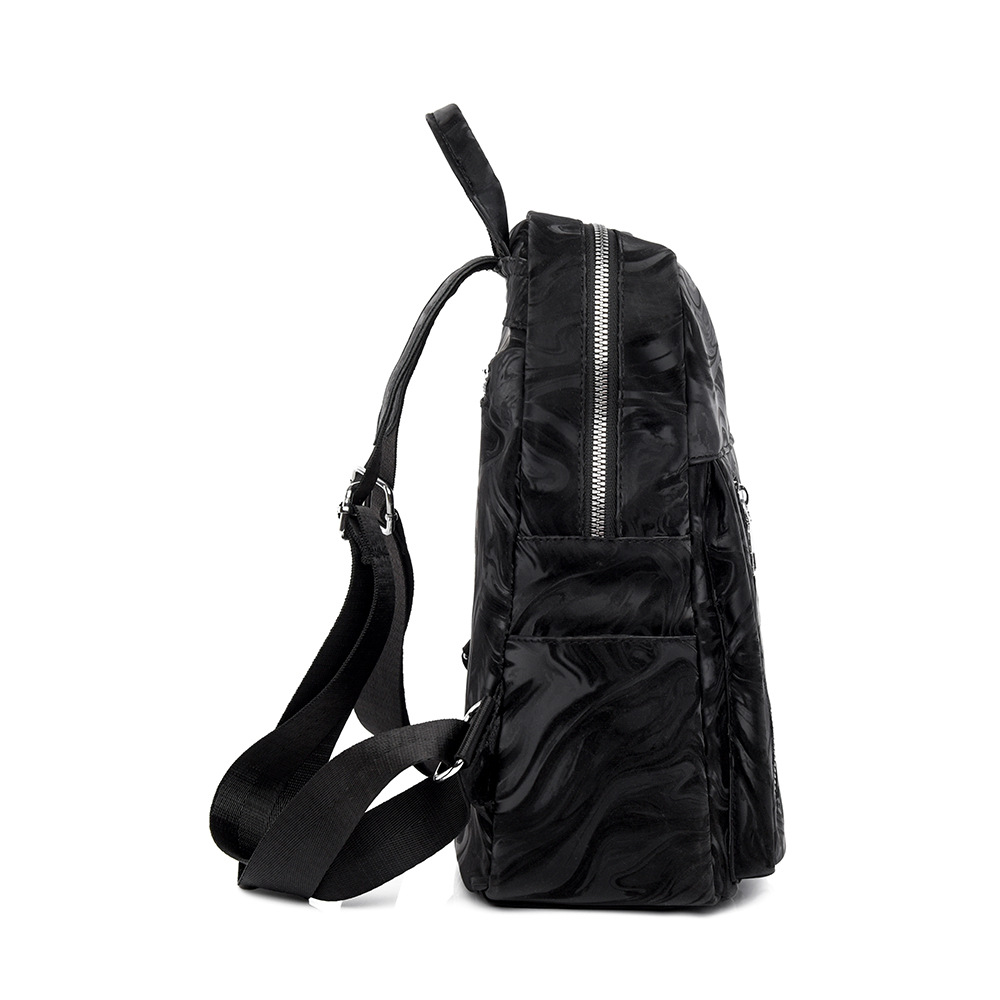 2024 nueva mochila de cuero suave para mujer de alta gama, mochila de viaje de gran capacidad a prueba de agua simple de moda