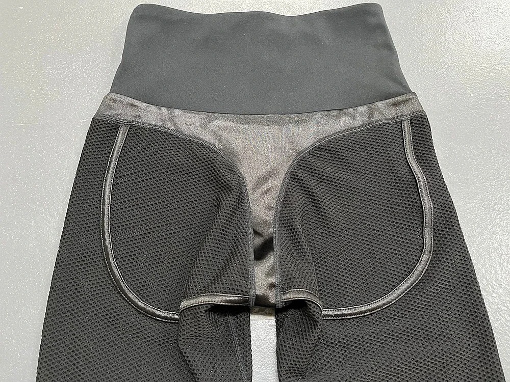 Leggings de malla sexy deporte mujer Fitness deportes transparentes