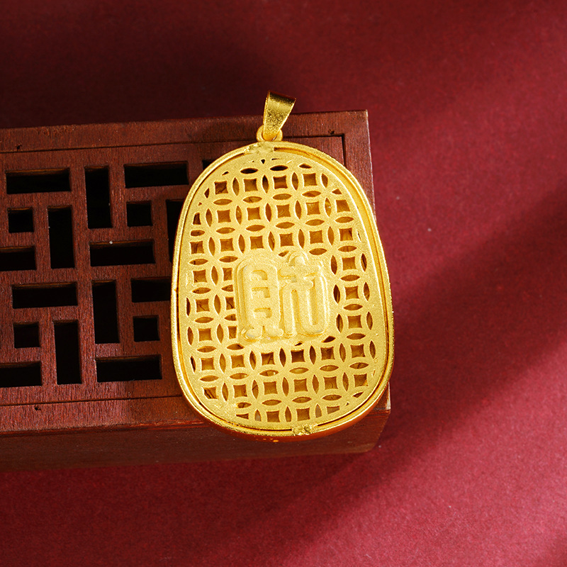 Gufa Sha Jin Guan Yufu marca colgante micro insertado Guan aleación de cobre universal a largo plazo no se desvanece Yiwu accesorios suministro