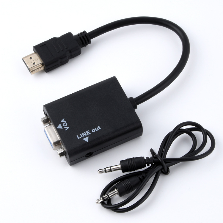 Hdmiメスvga転送hdケーブルアダプタコンピュータセットトップボックス変換器とスクリーンディスプレイテレビ|undefined