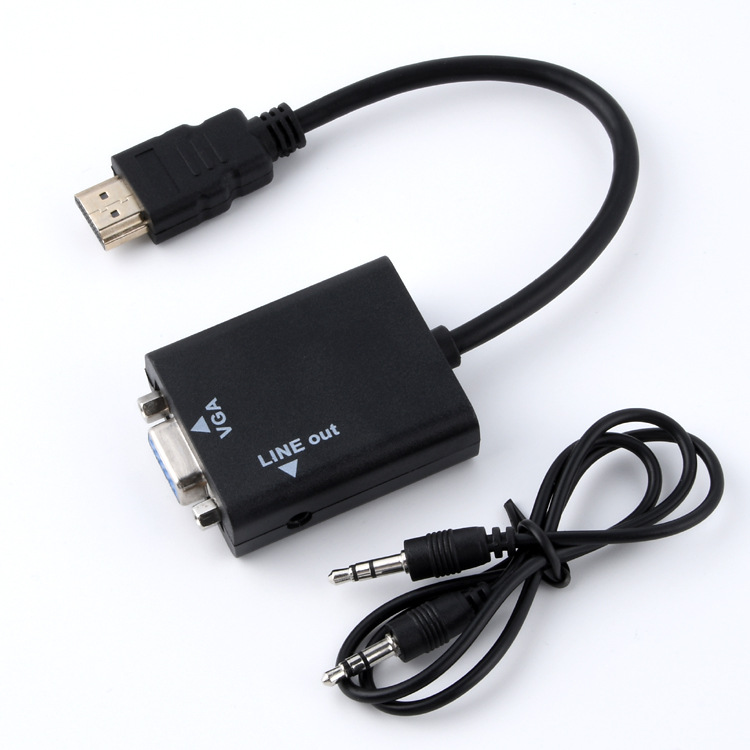 HDMI hembra a macho VGA transferencia HD cable adaptador ordenador decodificador convertidor mismo monitor de pantalla TV