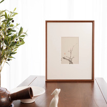 山水画新中式水墨沙发字画日式和风书房卧室餐厅侘寂风民宿小挂画