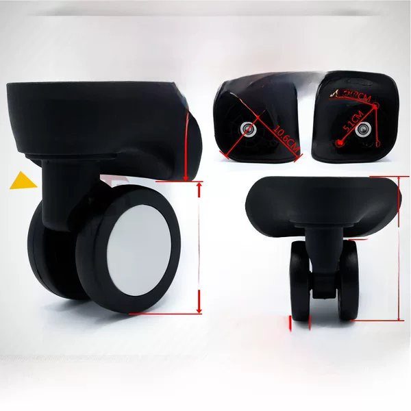 A08 Flat Cover Wheel Trolley Case Wheel Suitcase Accessories Luggage Universal Wheel Luggage Wheel Casters