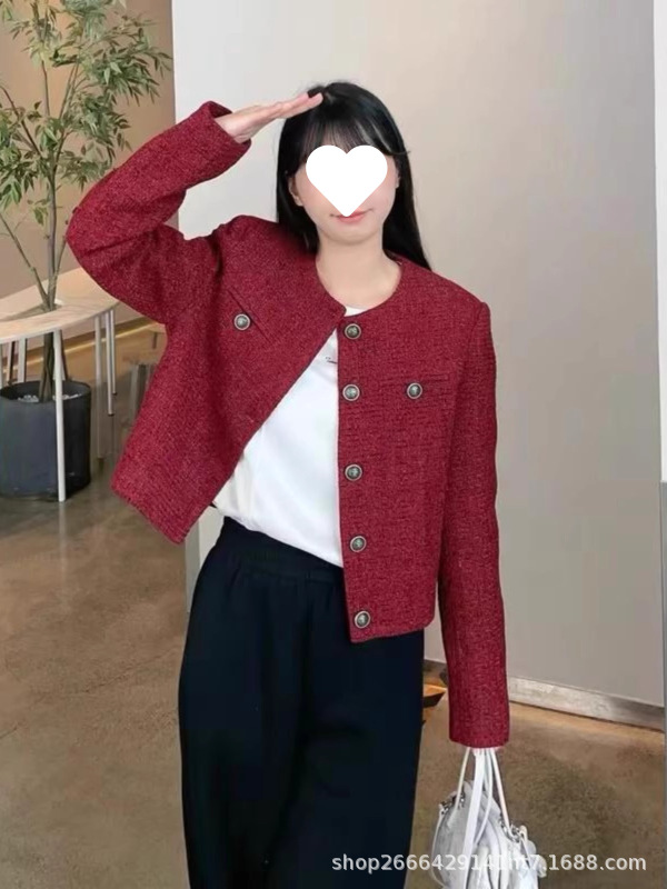 韩版时尚气质短款小香风外套女2025年春秋季新款宽松显瘦时髦上衣|undefined