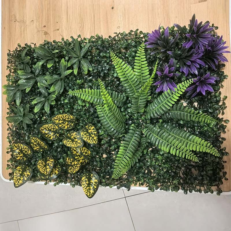 模擬植物壁造園装飾人工芝ミラノ造花壁イメージ壁ブロック背景模擬緑植物壁|undefined