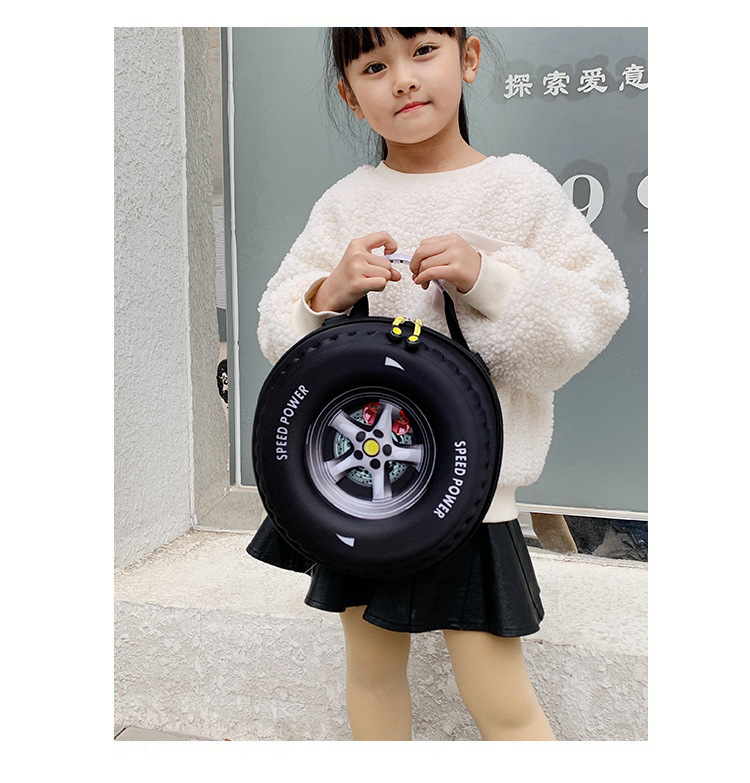 2022 Spring New stylish and high-quality tire bag, Korean style simple and fashionable casual handbag, crossbody children's schoolbag undefined
