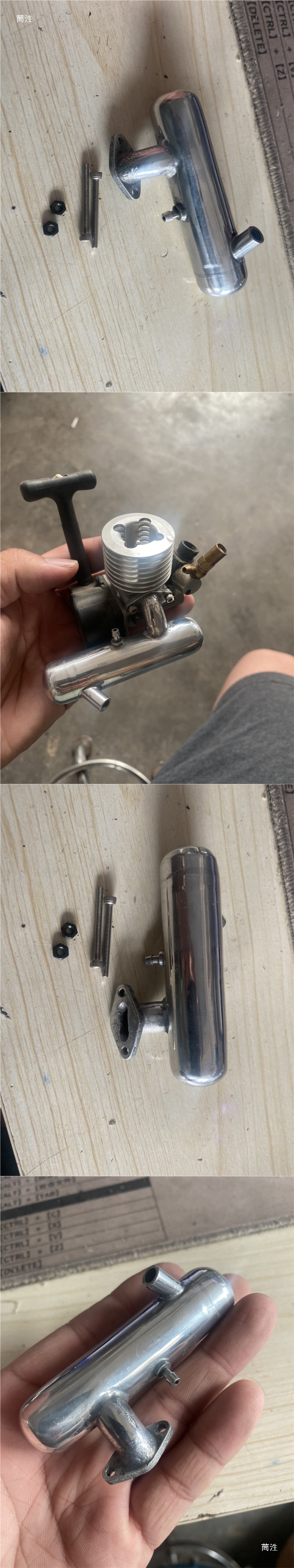 Rc Model Sh Zhongyang 05 Level 06 Level 07 Level Methanol Engine Exhaust Pipe Micro Silencer Chimney