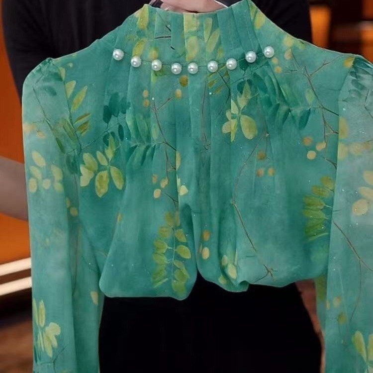 Original Design Dropshipping 2026 Spring New Fashion Printed Long-Sleeve Casual Simple Women's Shirt Top