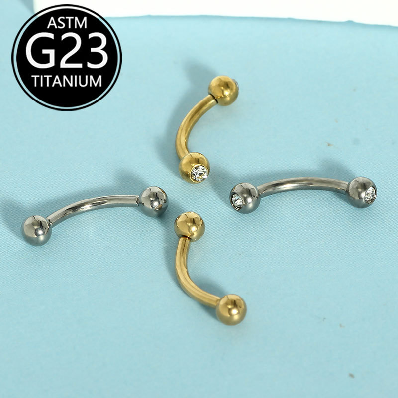 Labret piercing jewelry detail image
