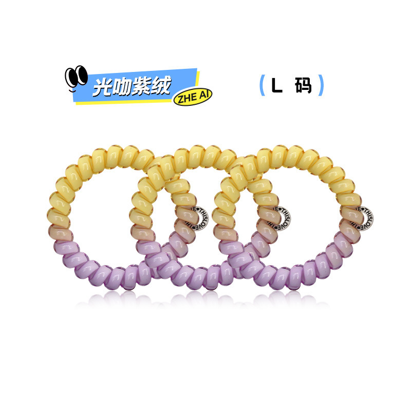 这爱电话线发圈 新款简约高级感头绳时尚高弹力无痕发圈现货发绳|undefined