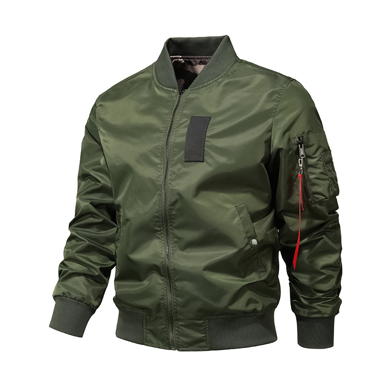 Doble cara de vestir camuflaje primavera y otoño nueva chaqueta de piloto de la fuerza aérea mai chaqueta de béisbol hombre chaqueta de trabajo transfronteriza