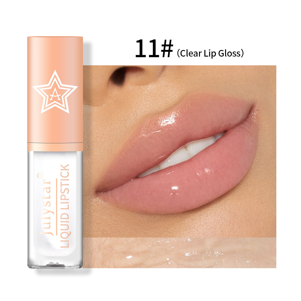 Smalto per labbra a forma di stella opaca tridimensionale naturale per trucco, tazza idratante, a lunga durata, sbiadita e non macchiante_voghion.com